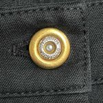 St. John Sport Pants Size 2 Black Stretch Cotton Straight Leg Gold Button VTG Photo 6