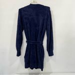 Savage X Fenty Size M/L Navy Blue Robe Side Pocket Removable Belt Comfy Plush Photo 1