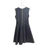 Diane Von Furstenberg  Dress Size 6 Black White Jeannie‎ Two Leather Fabric Photo 2