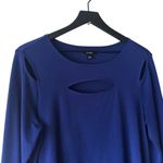 Alfani Royal Blue Cut Out Top Women's Size M Photo 1