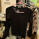 SO Black long sleeve v neck top Photo 2