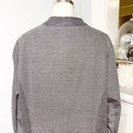 Catherines  Blazer Jacket with Lace Floral Design Black Gray NWT Photo 4