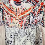 Honolulu Wahine Paisley Floral Maxi Dress Womens S Boho Hawaiian Beachy Casual White Photo 3