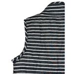 Mud Pie  Women's Top Striped Zip Front Vest Closure Pockets Sleeveless‎ Small Photo 8