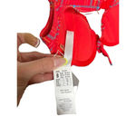 Seafolly  bikini top bright red plaid frilly patterned NWT Size 8 Photo 3