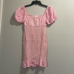Lush Clothing Lush Pink Cinched Puff Sleeve Mini Dress Photo 1