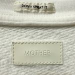 MOTHER Denim Drop Square Racing Graphic Cotton White Crewneck Sweatshirt XS Photo 4