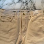 J.Crew NWT $158 '84 low rise wide leg cotton jeans ecru (buttery ivory) 27P rip Photo 3