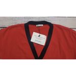Tomas Maier Cotton Red Black Short Back‎ Long Front Asymmetrical Cardigan Sz 4 Photo 2