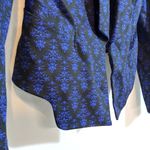 Robert Rodriguez  Navy Printed Blazer Jacket Long Sleeve Office Size 6 Photo 5