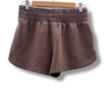 Yogalicious  Brown Stretch Waist‎ Scuba Zuri Comfort Athletic Shorts Sz M Photo 1