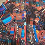Chico's  Western Najavo Abstract Print VTG Jacket Eclectic SZ 2 Colorful Southwest Photo 1