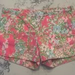 Lilly Pulitzer  Adie Shorts Southern Charm Pattern Size 4 Pink Green EUC Photo 1