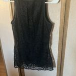 EXPRESS FINAL MARKDOWN  Black Fitted Sleeveless lace Tank Top large Photo 3