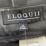 Eloquii NWT  Vegan Leather Pants Sz 16 Black Baddie Plus Size Photo 1
