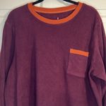 Cuddl Duds  Women’s Fleece Sweatshirt/Pullover - Maroon & Orange - Size XL Tall Photo 1