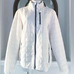 Microsoft Rainier PrimaLoft Eco Full Zip Jacket w/Concealed Stowaway Hood Size M White Size M Photo 0