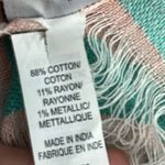 Echoing and blue stripe scarf one size Pink Photo 3