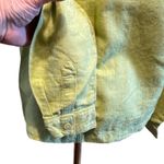 Dialogue  Shacket Linen Blend Sm Green Pockets Embossed Minimalist Lagenlook Photo 8