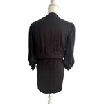 The Kooples  Black Star Print Wrap Dress Size 3 US Large Photo 7