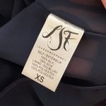 Love Shack Fancy  100% Silk Noelle Mini Dress Lace Trim Blue & Black XS Photo 6