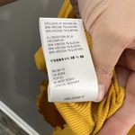 Free People Yellow Shimmy Shake Top Long Sleeve oversized open back Sz M Photo 6