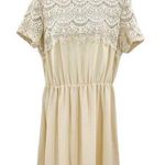 Urban Outfitters  Crochet Lace High Neck Short Sleeve A-Line Dress Photo 0