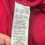 Free People Red Two Faces Printed Floral Boho Mini Dress Smocked Balloon Sleeve Photo 7