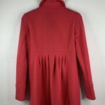 J. Crew Size 6 Pea Coat Heavy Wool Blend Pique Felicia 4 Button Coral Pink Women Photo 12