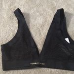 Victoria's Secret Black Wireless Bra with Lace Detailing Photo 0