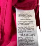 J.Crew Long Sleeve V-Neck Blouse Womens L Fuchsia Pink Feminine Career Classic Photo 6