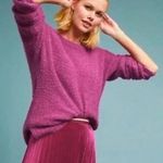Anthropologie Sleeping On The Snow Pink Merino Wool/Alpaca Sweater Photo 1