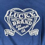 Lucky Brand Women’s XL Navy Blue Graphic Tie-Front Crop T-Shirt Photo 1