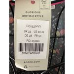 BODEN Dress 20/22 blue Bell Sleeve Floral Navy S/S Butterfly V Neck NWT Size undefined Photo 5