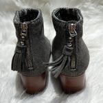 Toms | Leila Ankle Heeled Bootie Grey Suede Size 6.5. B82 Photo 6