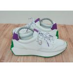 ZARA Women's Sneakers Lace-Up Off White Purple Green Size EU 39 Photo 1