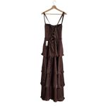 Show Me Your Mumu Lady Corset Dress in Chocolate Luxe Satin XL NWT Photo 6