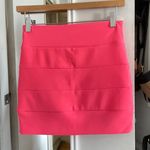 Necessary Clothing Hot Pink Mini Bodycon Skirt Photo 3