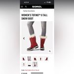 Sorel WOMEN'S TOFINO™ II TALL SNOW BOOT in Red Dahlia size 9.5 New with tags NWT Photo 1