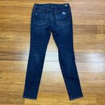 American Eagle  Ripped Super Stretch Dark Wash Denim Jeans Womens‎ Size 6 Skinny Photo 3