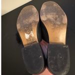 Anthropologie Bettye Muller Womens Black Leather SlipOn Tassle Mules sz 6 Preppy Photo 9