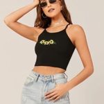 Caution to the Wind ✨ Sunflower Embroidered Crop Tank Top✨ Photo 0