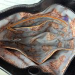 Hobo International Shoulder Bag Black Polished Leather Bucket Brown Piping Trim Photo 10