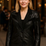 Vintage Suede Black Leather Western Mid Photo 0