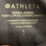 Athleta Women's Jogger Pants Size L Bluish Gray Rainier Casual Tapered Leg Photo 4