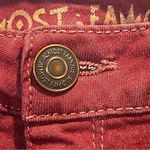 Almost Famous Mid Rise Burgundy Skinny Jeans Size 5 Junior Photo 6