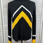 ASOS High Neck/Turtleneck Sweater with Chevron Stripes Black/Multi-4 Photo 0