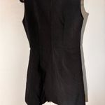 Hue  Black Sleeveless Dress with Bold Side Pleats - Size Small Photo 2