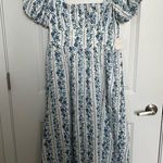 Altar'd State NEW Altar’d State Blue Floral Cotton Maxi Dress Size Large Available NWT Photo 4
