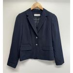 Calvin Klein Blazer Size 4P Office Two Button in Navy Front Pocket Photo 1